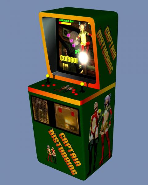 Captain Disturbing Arcade Game Textures