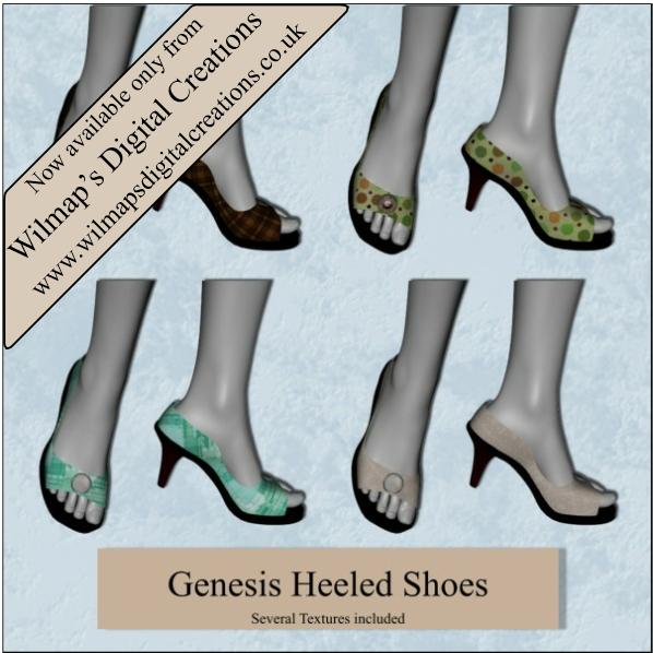 Genesis Buttoned Heeled Shoes