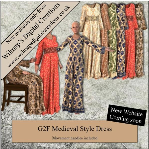 G2F Medieval Style Dress