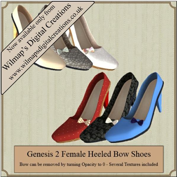 Genesis 2 Female Heeled Bow Shoes