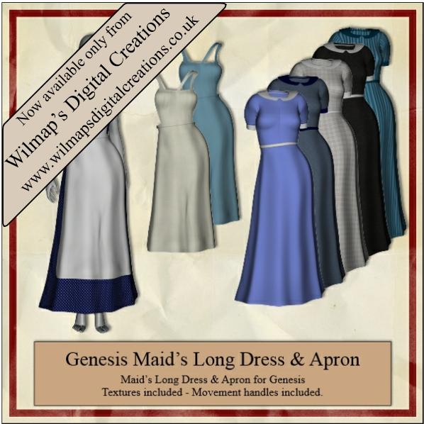 Genesis Maid's Long Dress & Apron