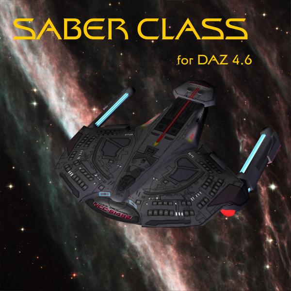 Saber Class Starship for DAZ 4.6