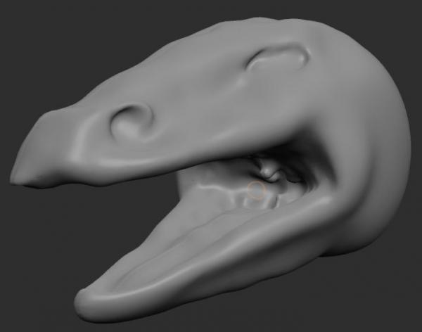 Sculptris Basic Dragon Head 2