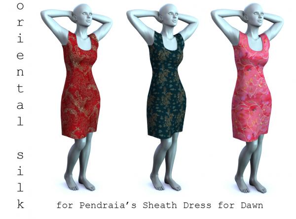 Oriental Silk for Dawn&#039;s Sheath Dress