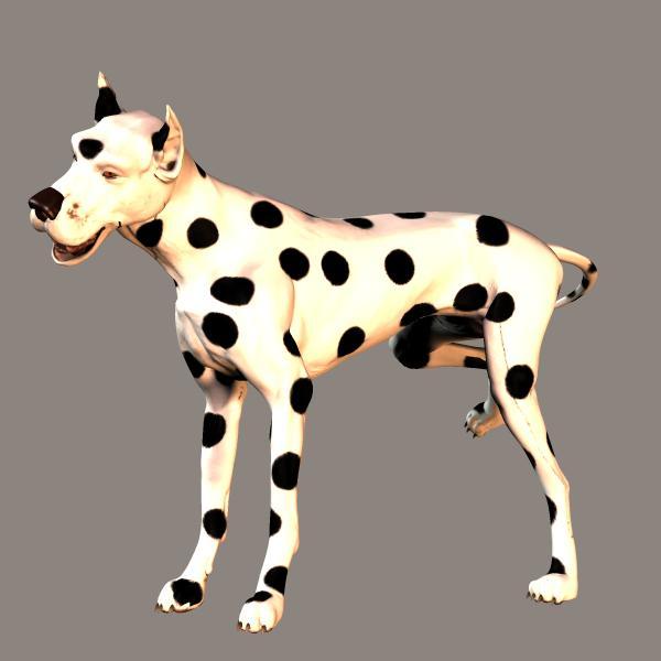 dalmatian or doberman texture for Poser8 dog