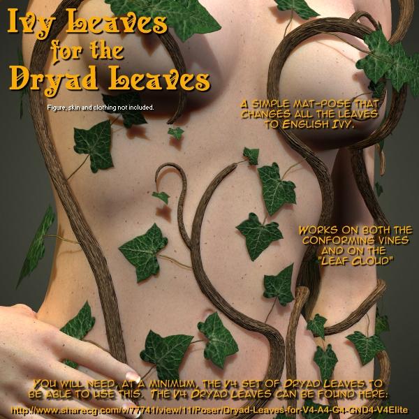 Ivy Leaves for the Dryad Leaves