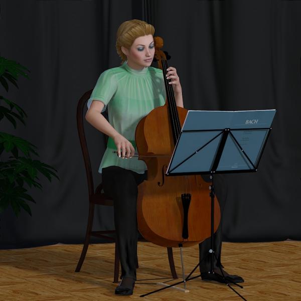 Playing cello