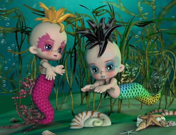 Lilbit, Lil Pearl &amp; Fancy Fins textures