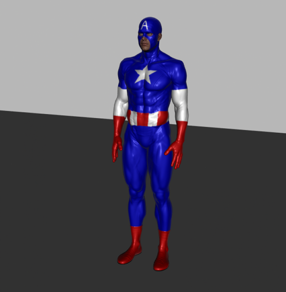 Captain America for Smay&#039;s M6 superhero Suit