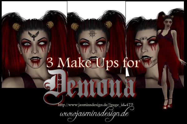 3 Make Ups for Demona