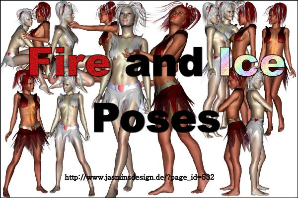 Poses for Fire and Ice Charakter