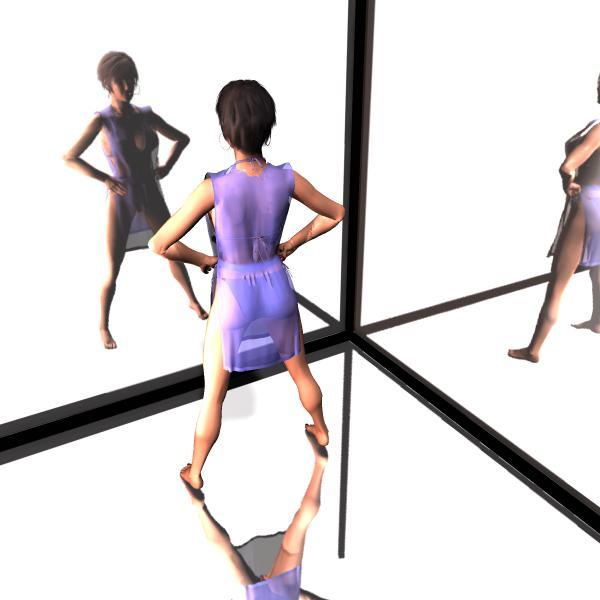 3 mirrors fitting room (1 pp2) - Poser - ShareCG