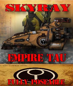 Skyray tau empire warhammer 40k 3d