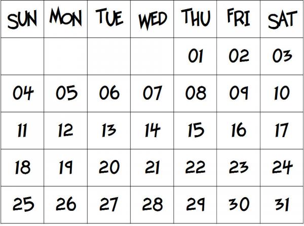 Month Calenders for 2015 with transparency