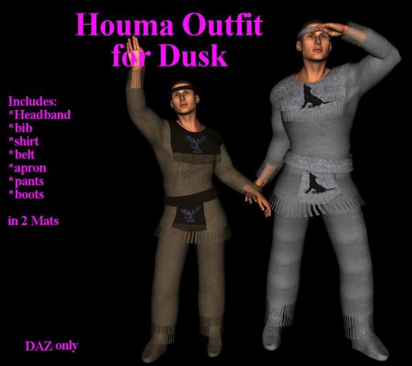 Houma Outfit for Dusk (DAZ)