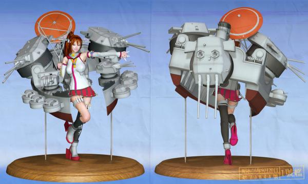 BattleShip&quot;YAMATO&quot;Equipments for DAZ Victoria4