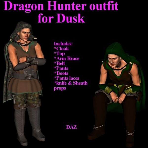 Dragon Hunter Outfit for Dusk (DAZ)