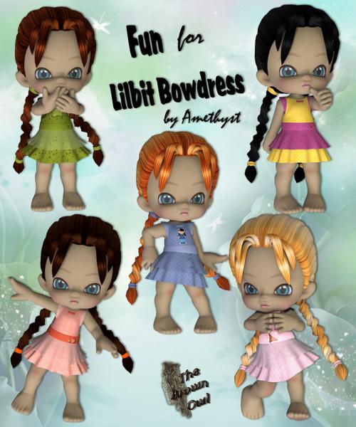 Lilbit Bow Dress Fun textures