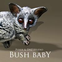 Bush baby Prop for Poser and DAZ Studio