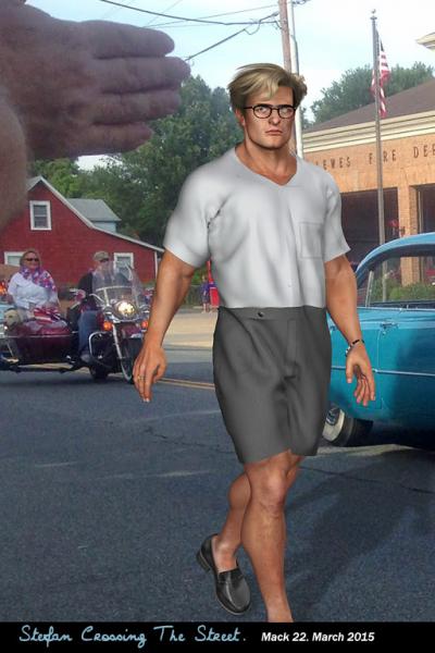 Stefan Crossing The Street