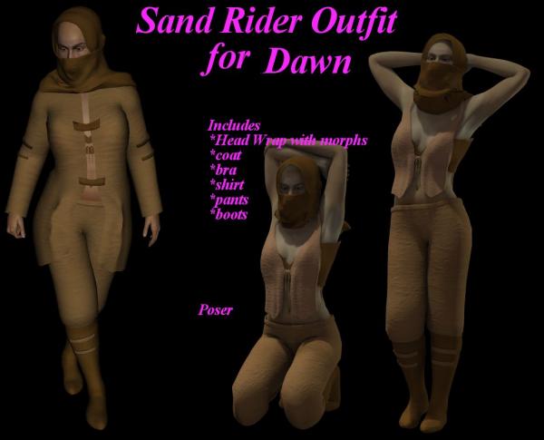 Sand Rider outfit for Dawn (POSER)