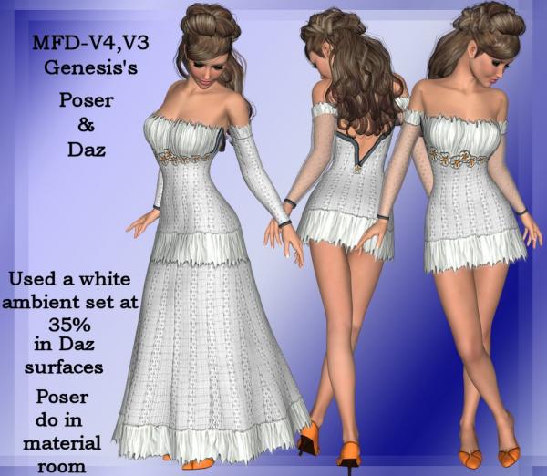 MFD-White Dress &amp; Fae texture