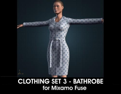 Bathrobe for Mixamo Fuse and Unity3D