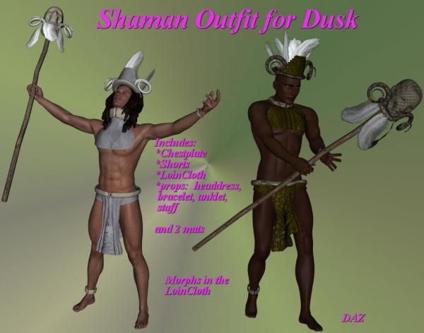 Shaman Outfit for Dusk (DAZ)