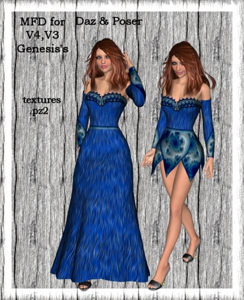 MFD-DK Blue &amp; Fae textures