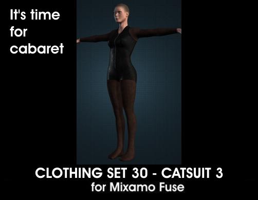 Catsuit3 - Part 1 for Mixamo Fuse and Unity3D