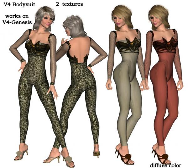 V4 BodySuit Abstract texture