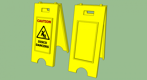 Warning Sign - 3D Model - ShareCG