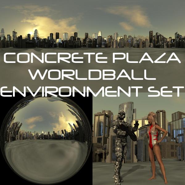 Concrete Plaza WorldBall Environment Set E20