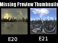 Missing E20,E21 WorldBall Preview Thumbnails