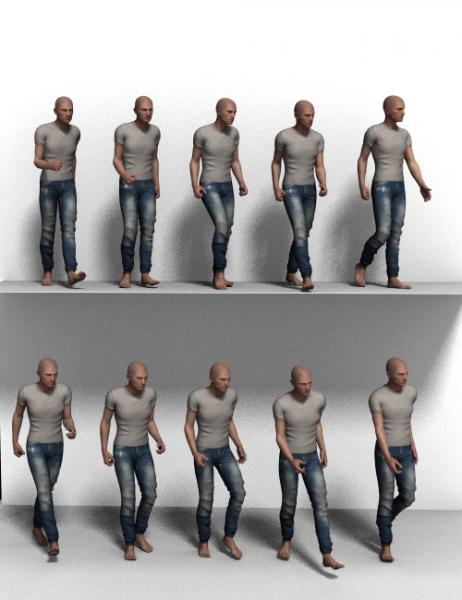 Genesis2 Male Walking Poses