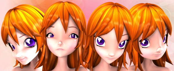 Head Morphs Pack for Star (POSER)