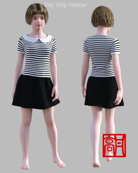 GaoDan Dress 13 for Genesis 3 Female(s)