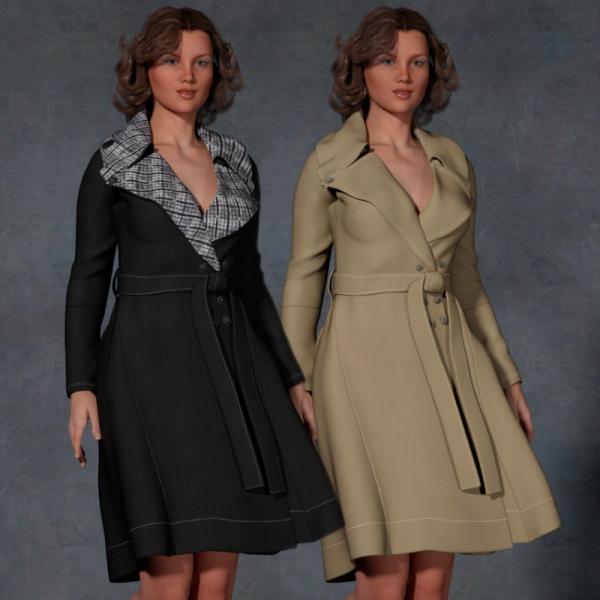 6 TEXTURES FOR G2F SINFUL NIGHT TRENCH COAT