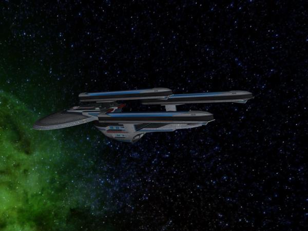 Federation Dreadnaught on Patrol