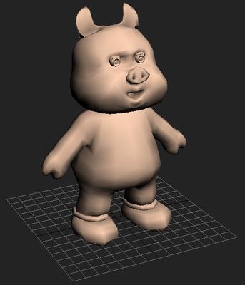 Cartoon pig model