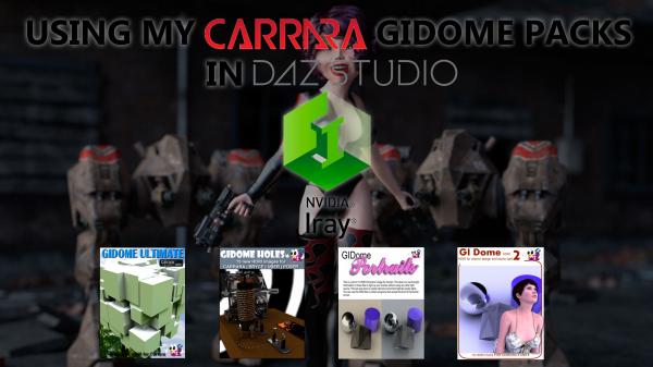 Using GIDome Carrara Lights in DAZ Studio