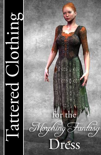 Tattered Clothing for Morphing Fantasy Dress