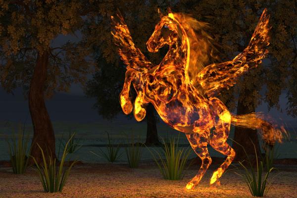 Superfly fiery ghost for HiveWire horse