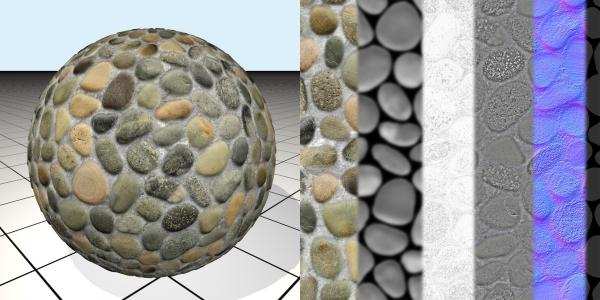 Seamless Pebble Texture 01