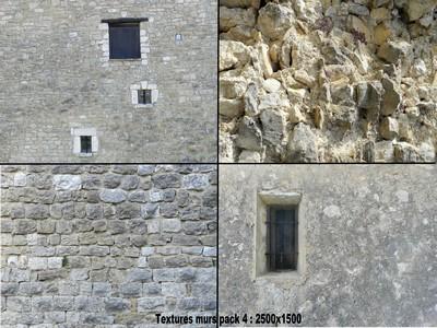 Textures murs pack 4 : 2000x1500