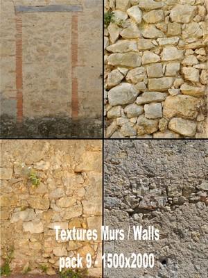 Textures Murs/ Walls pack 9 : 1500x2000