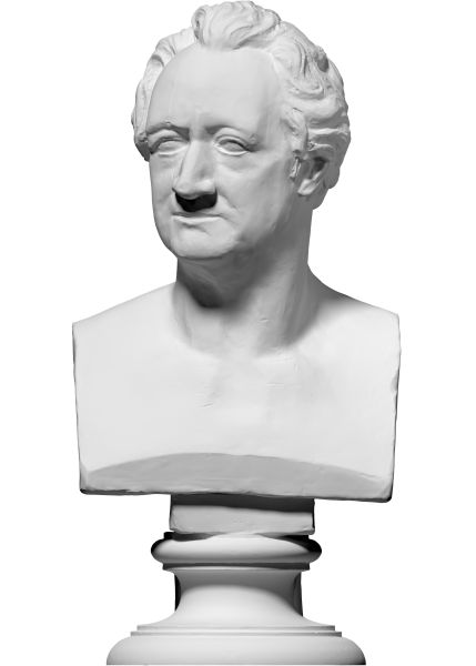 3D scan of Bust of Johann Wolfgang von Goethe