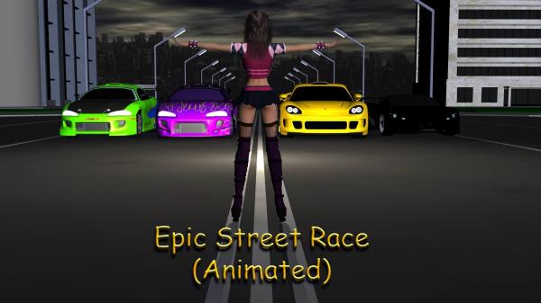 Epic street race (animated)