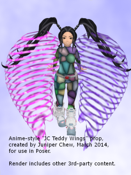 JC Teddy Wings for Poser