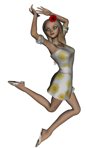 Luna Lovegood in her sun dress